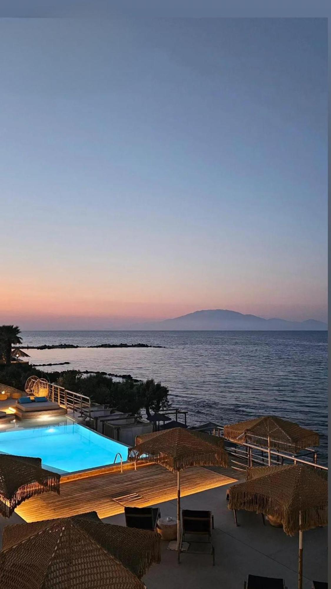 Tsamis Zante Suites (Adults Only) Psarou (Zakynthos) Exterior foto View of the island of Thasos from the coast of Kavala